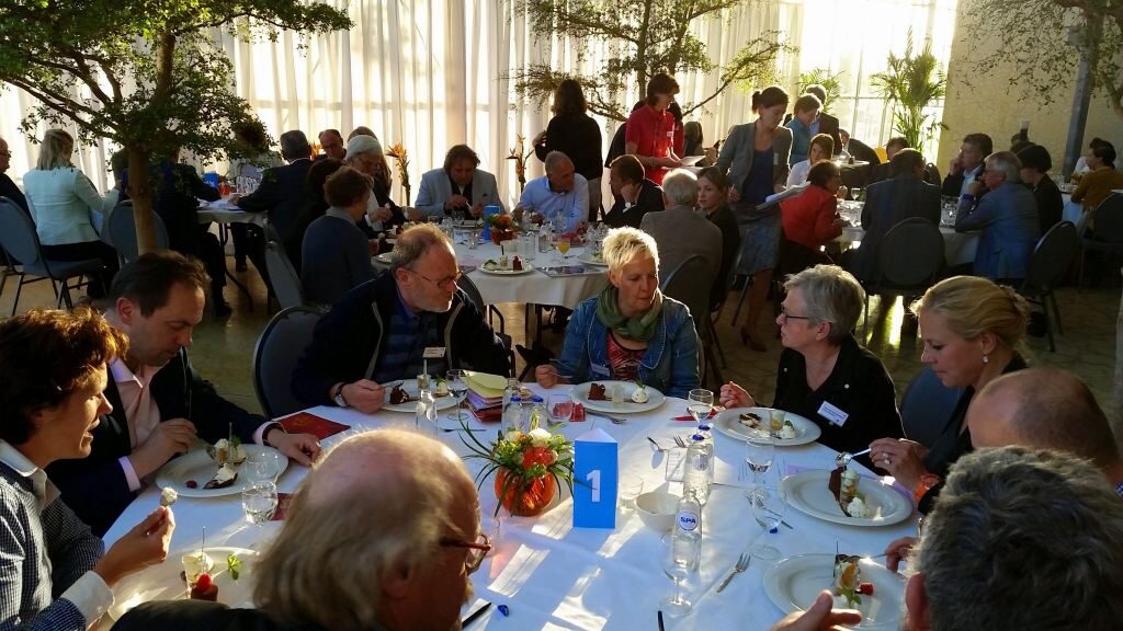 Tijdens het diner was er volop tijd voor matchingsgesprekken