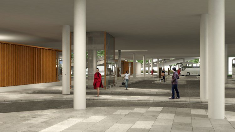 Grafische impressie OV-terminal: provincie Brabant