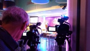 Fontys-camera's gericht op bestuursvoorzitter Nienke Meijer