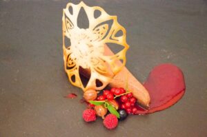 Kreative knusprige Hippe zum Dessert