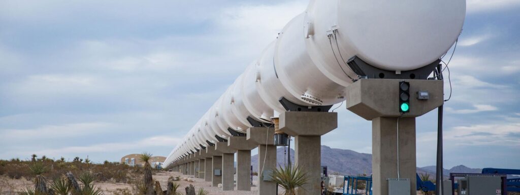 Hyperloop_one_article testing tubes Nevada