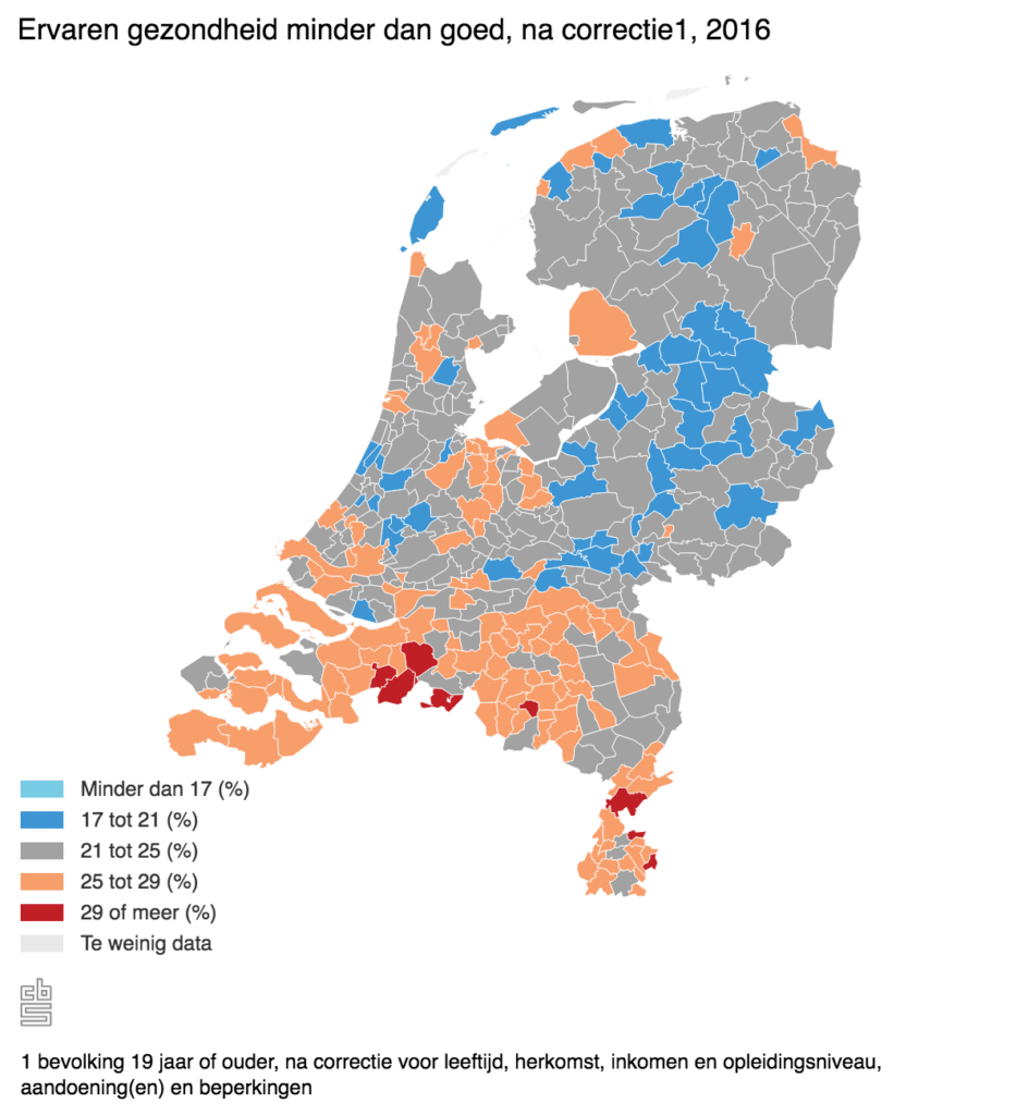 CBS: ervaren gezondheid