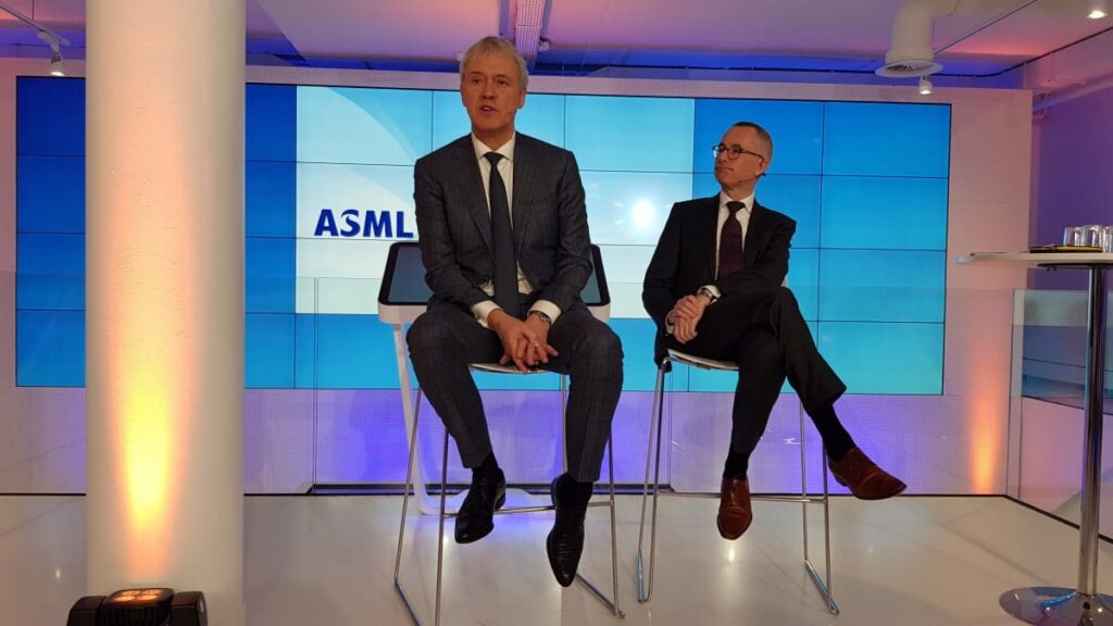 Peter Wennink en CFO ASML
