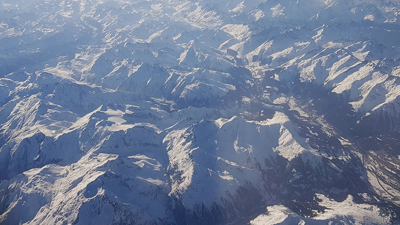 animatie sneeuwtoppen