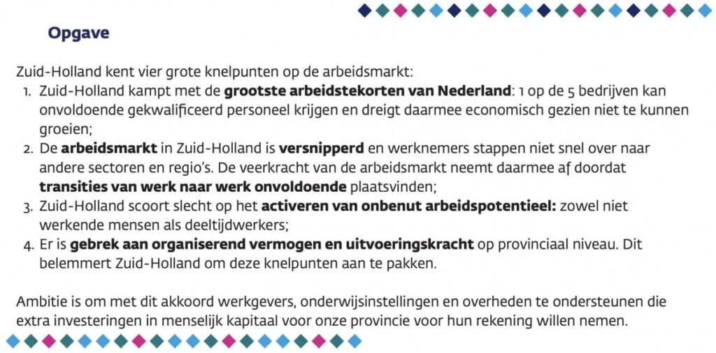 Human Capital Akkoord Zuid-Holland