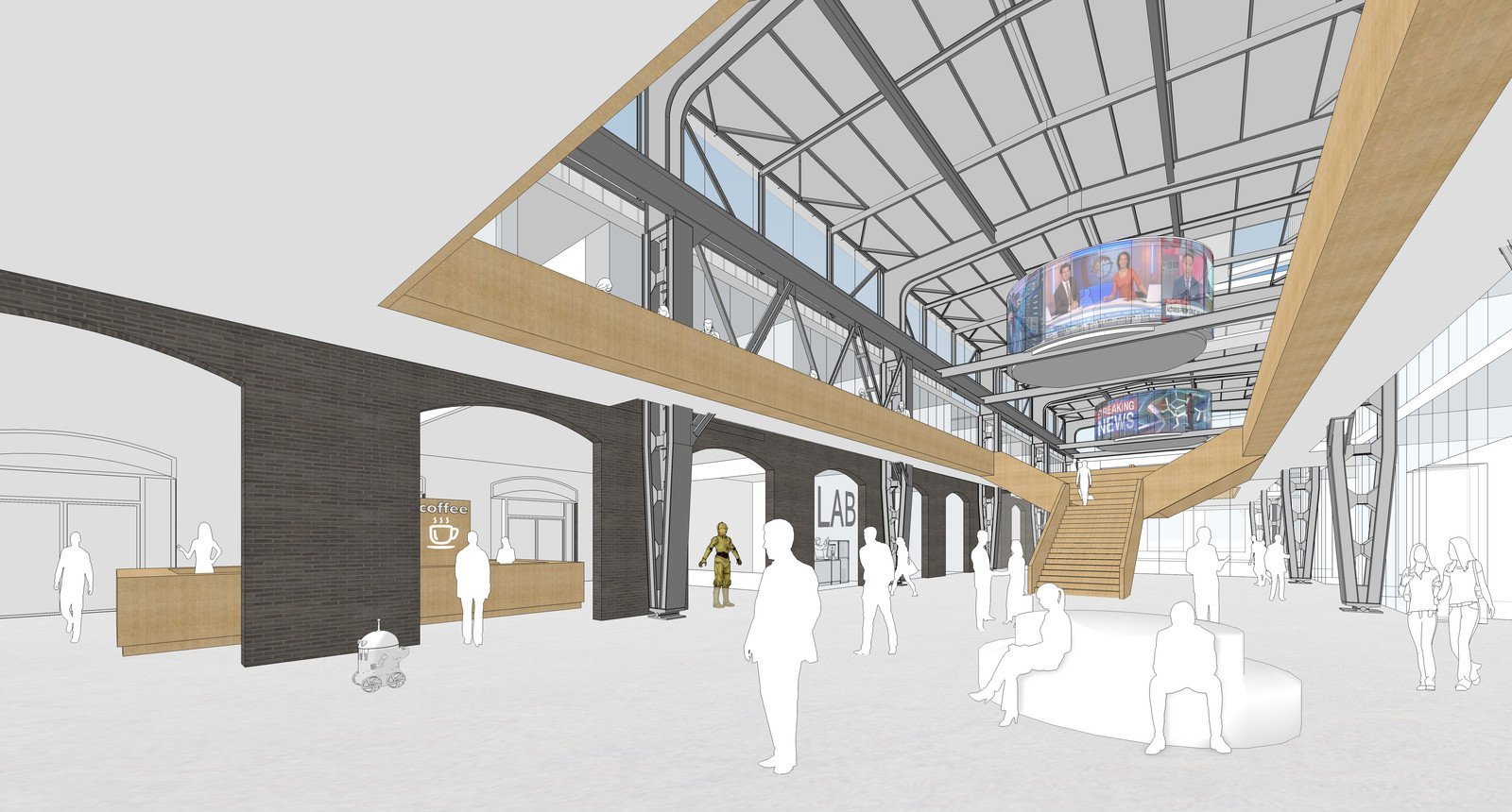 Impressie van de nieuwbouw van MindLabs