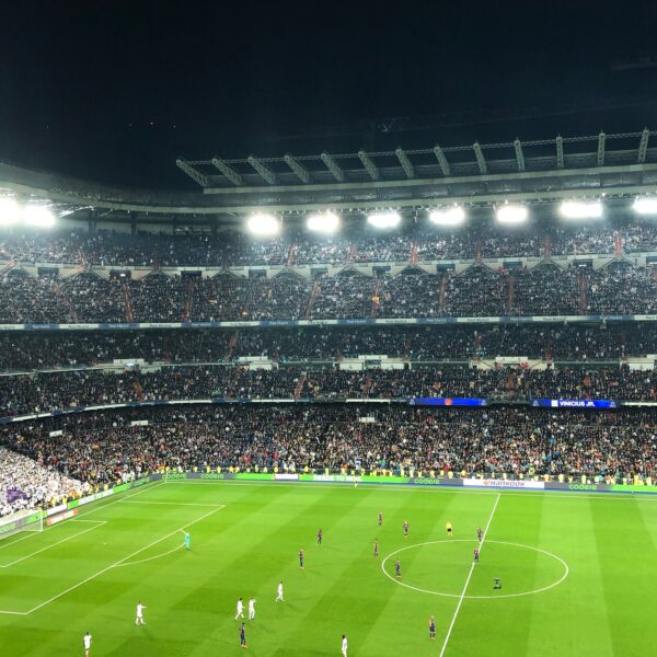 El Clásico - die Fußballspiele zwischen Real Madrid und FC Barcelona - hier ein Blick ins Stadion