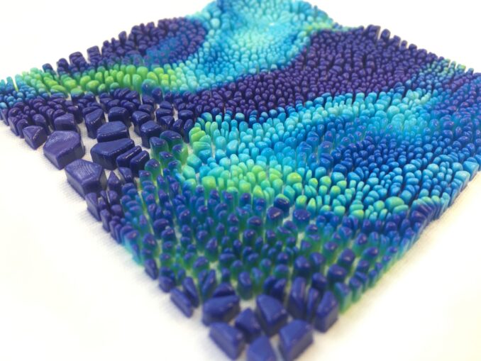 dreidimensionaler, Textilien, 3D-Druck, Modeproduktion, Re-FREAM