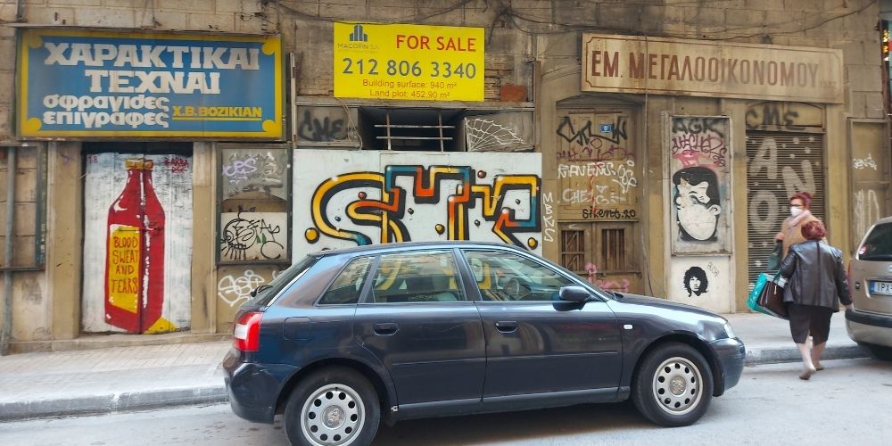 Straßenszene in Athen