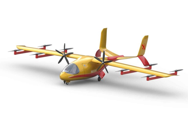 The winning team from the University of Stuttgart: INFERNO firefighting aircraft