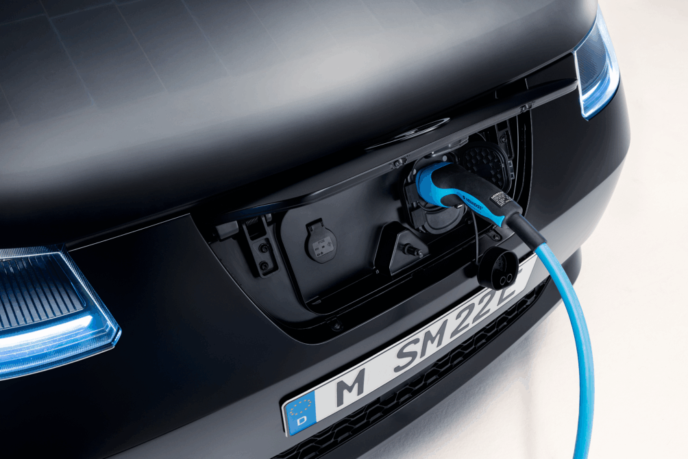 a close-up of the bidirectional charger