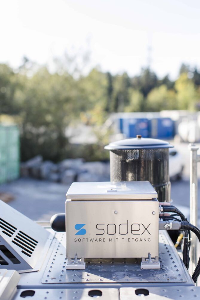 Sodex Software, automatisierte Datenaufnahme, Baustelle, Baufahrzeug, digitaler Zwilling, 