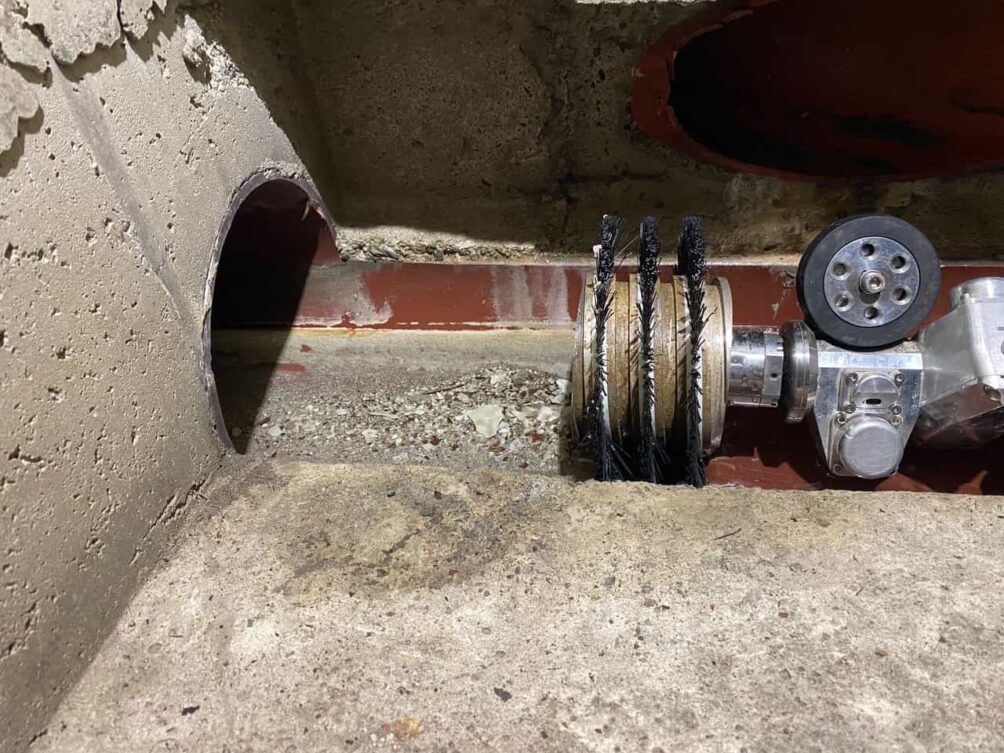 Tunneldrainage, Tunnelentwässerung, Tunnelwartung, Drainbot,