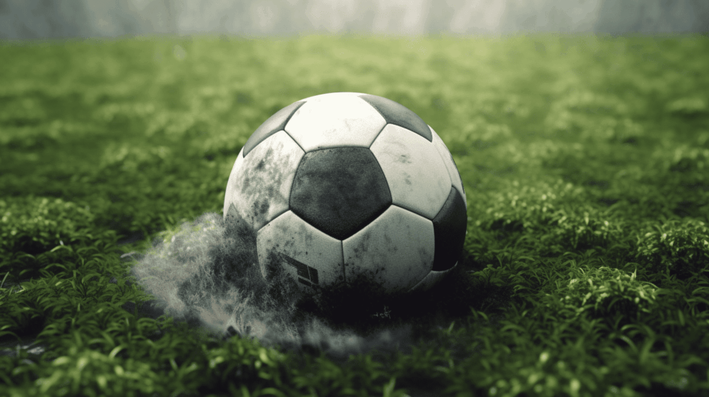 AI-generated image of a carbon neutral soccer ball