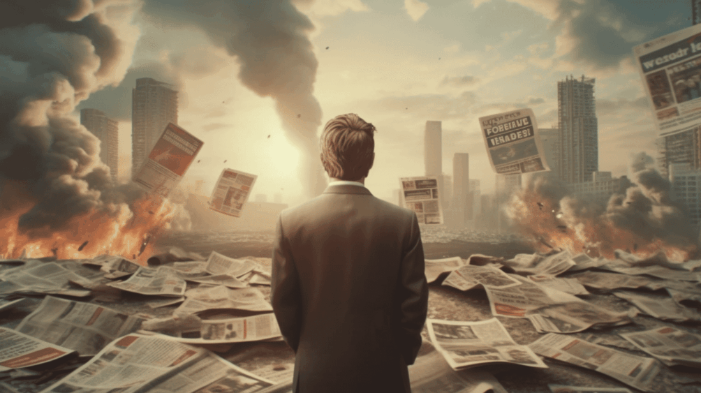 AI-generated picture of a post-truth world