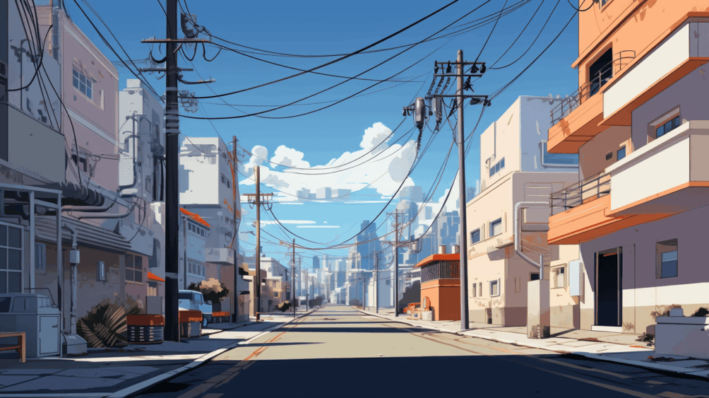 Flexibility in the electricity grid between companies, AI-generated image.